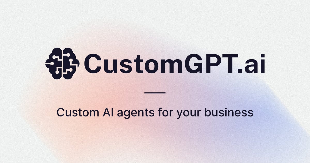 CustomGPT.ai: custom AI agents for your business